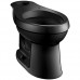 KOHLER K-4309-7 Cimarron Comfort Height Elongated Toilet Bowl with Class Five Flushing Technology  Black Black - B001G5N6ZO
